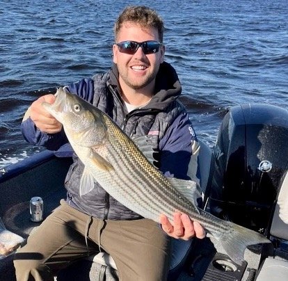 Guided fishing trip catch on the Miramichi