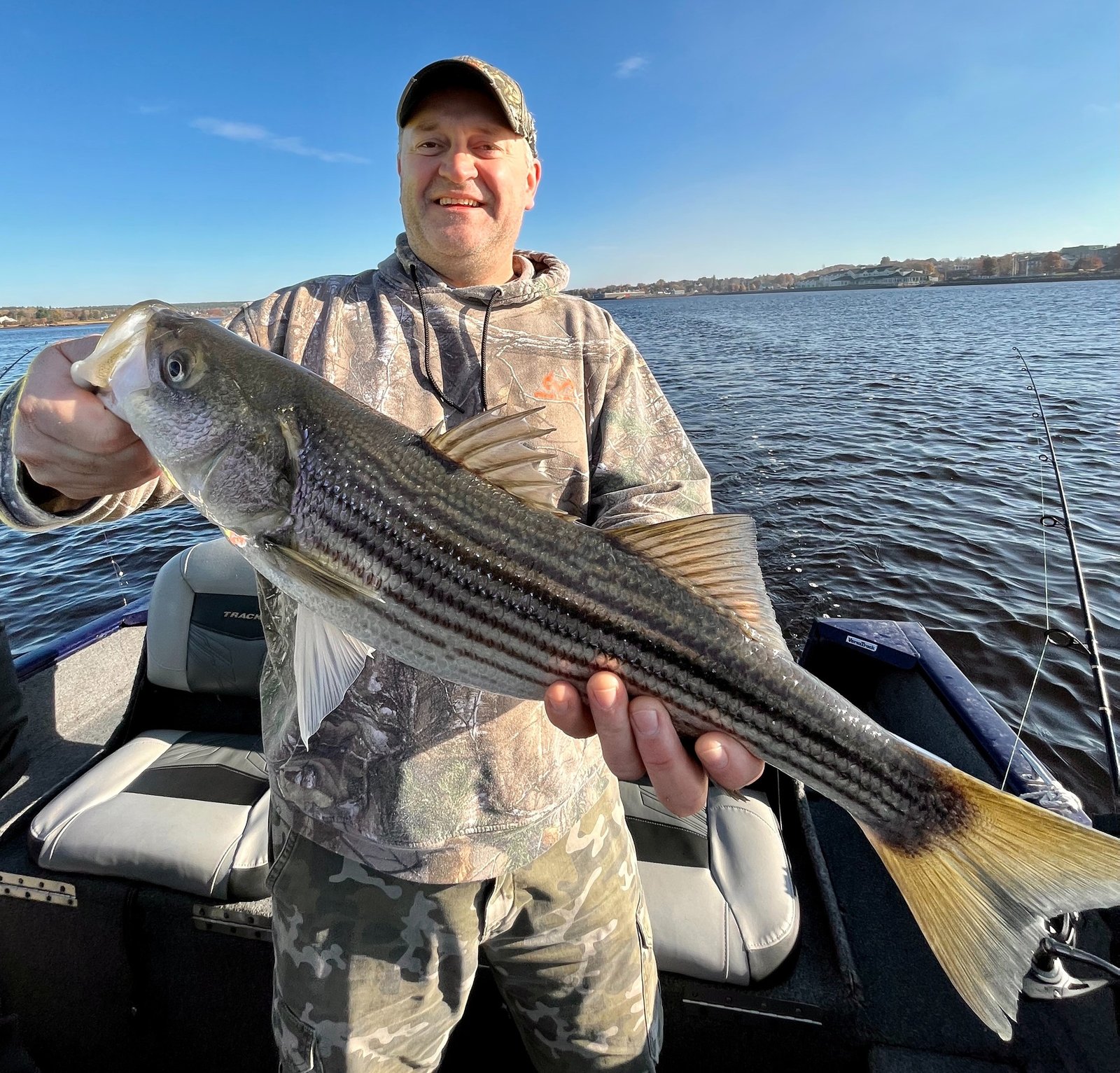 Striped bass fishing Miramichi New Brunswick