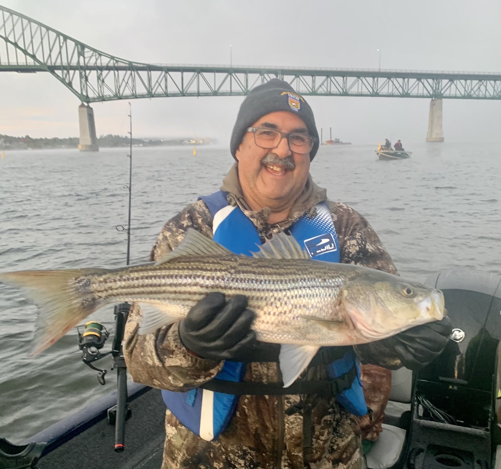 Catch and release striped bass Miramichi