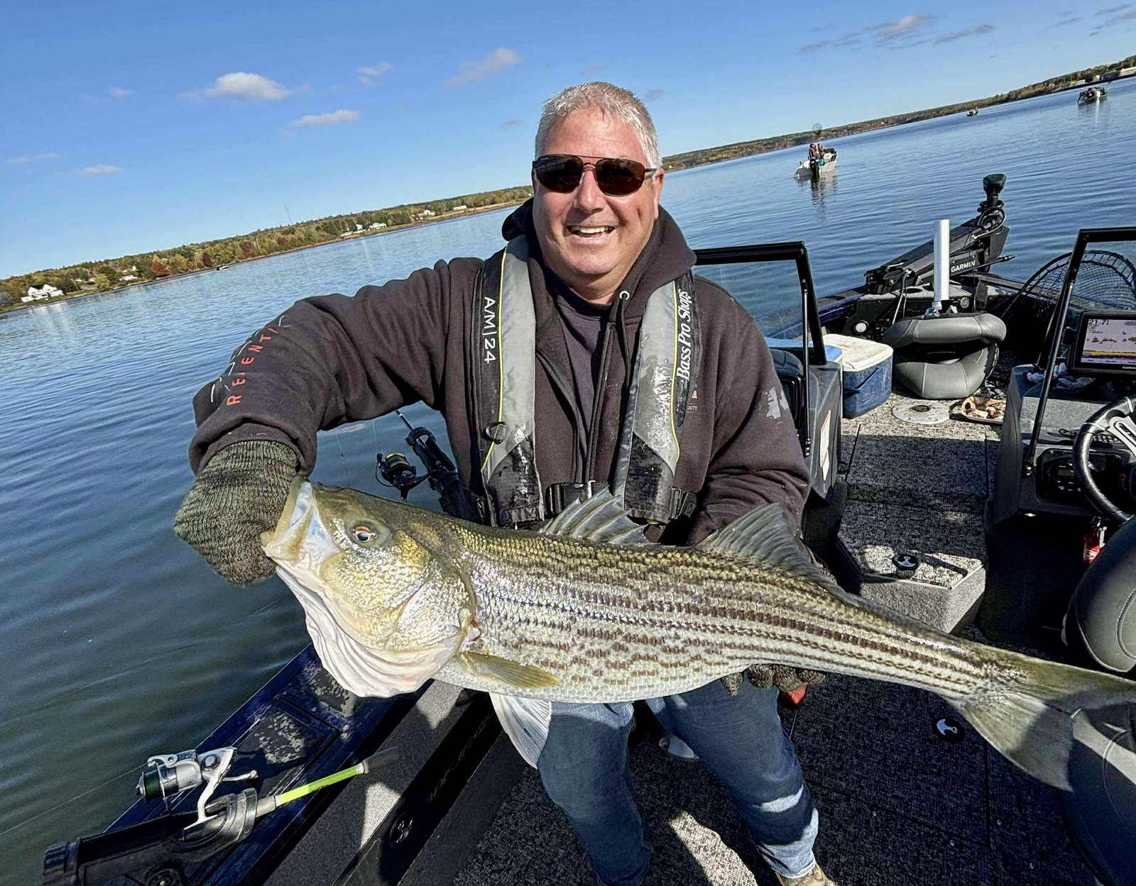 Fall striper catch on the Miramichi River